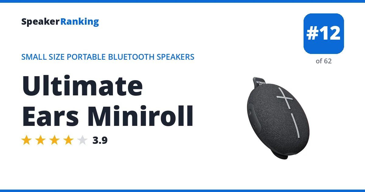 Ultimate Ears Miniroll ranking card
