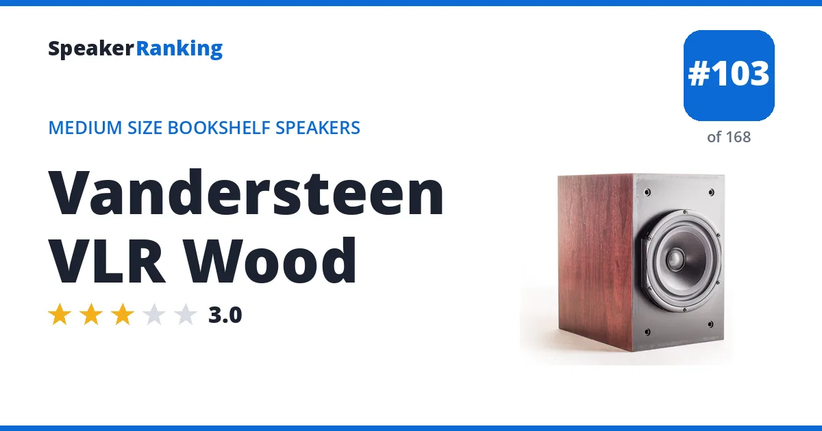 Vandersteen VLR Wood ranking card
