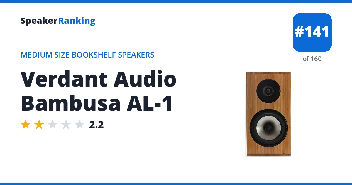 Verdant Audio Bambusa AL-1 ranking card
