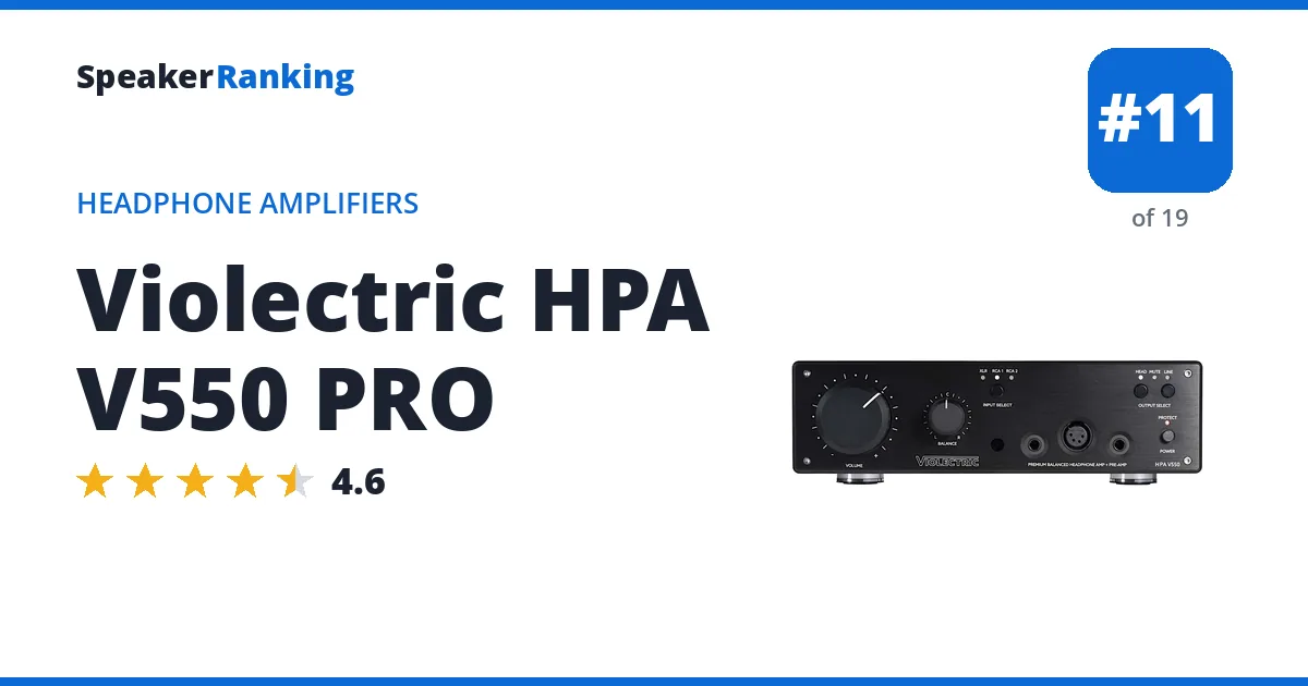 Violectric HPA V550 PRO ranking card