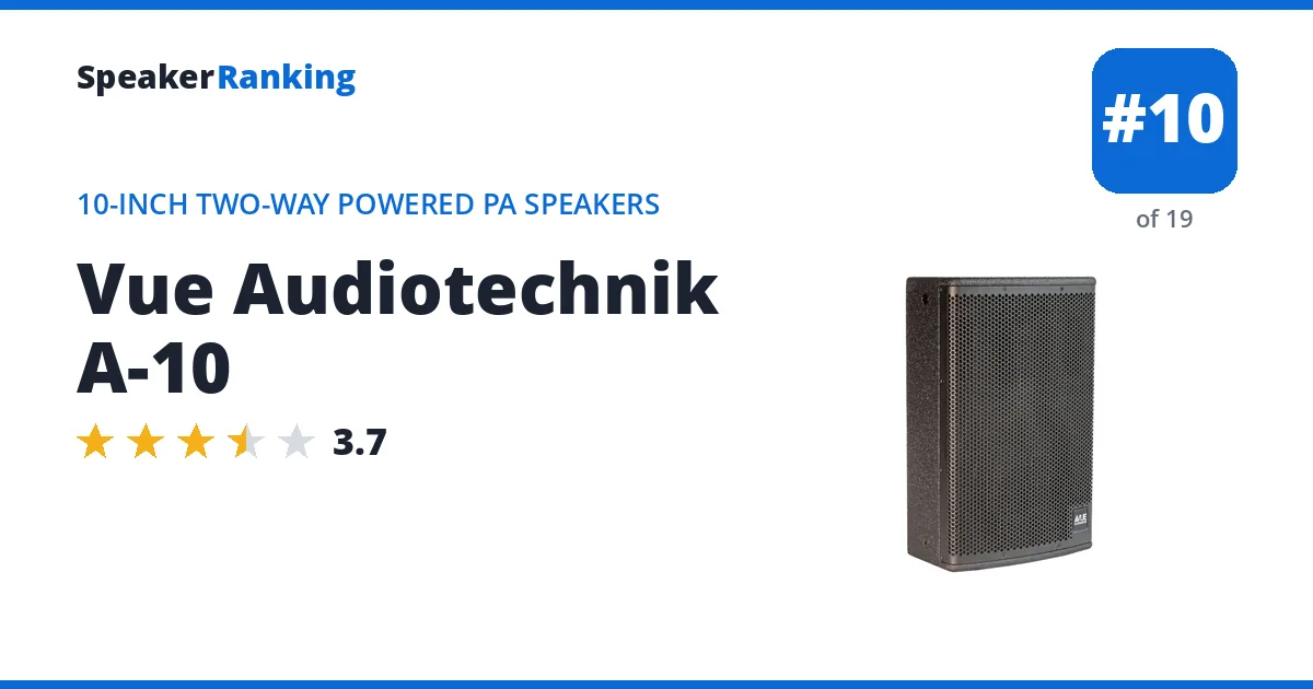 Vue Audiotechnik A-10 ranking card