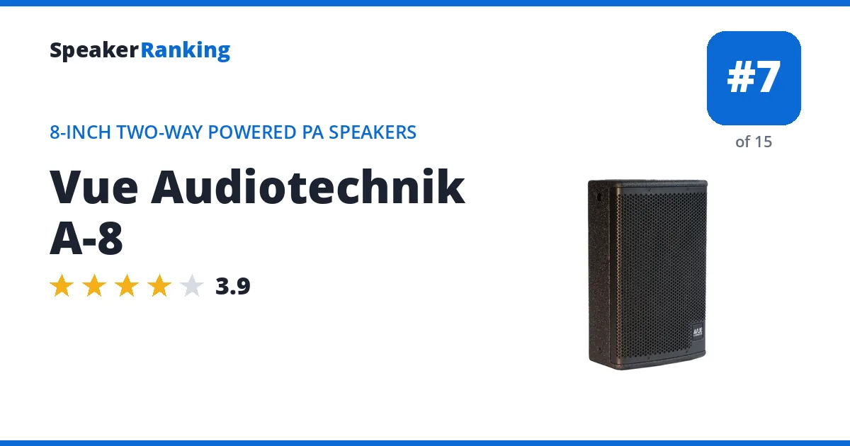 Vue Audiotechnik A-8 ranking card