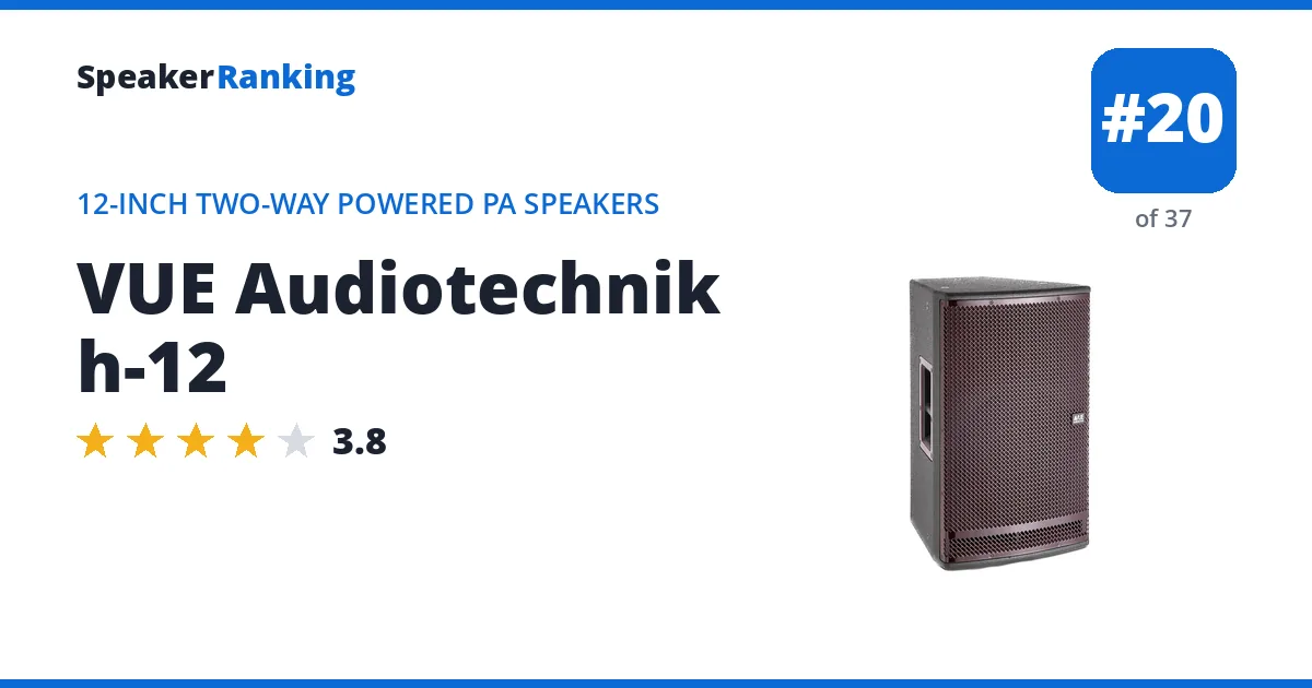 VUE Audiotechnik h-12 ranking card