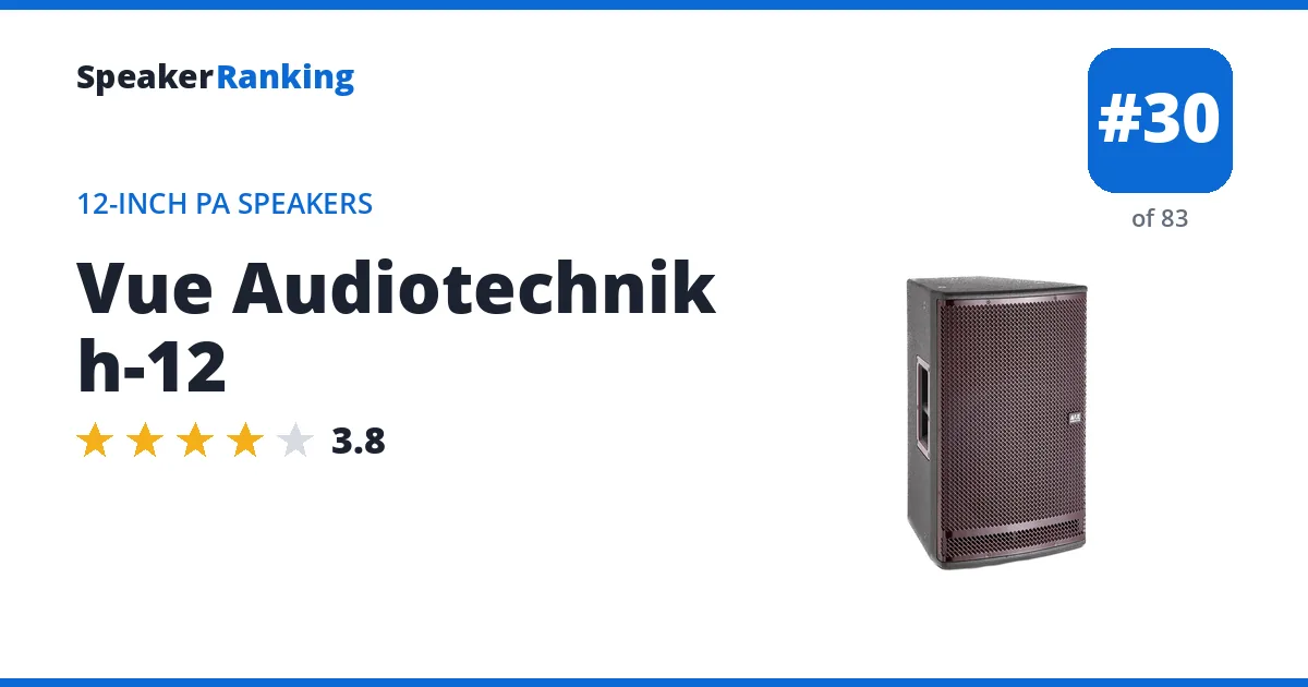 Vue Audiotechnik h-12 ranking card
