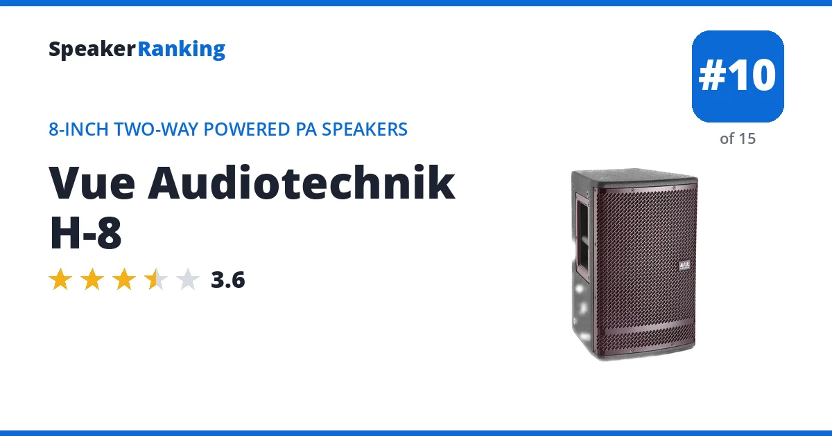 Vue Audiotechnik H-8 ranking card