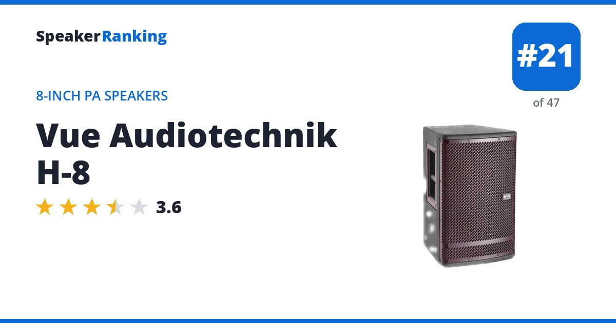 Vue Audiotechnik H-8 ranking card