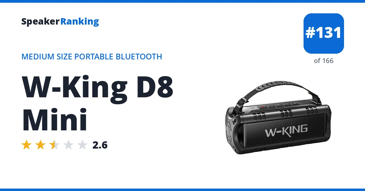 W-King D8 Mini ranking card