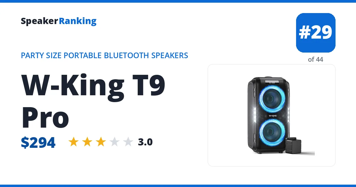 W-King T9 Pro ranking card