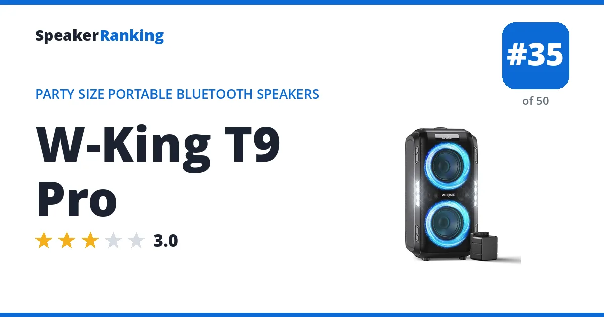 W-King T9 Pro ranking card