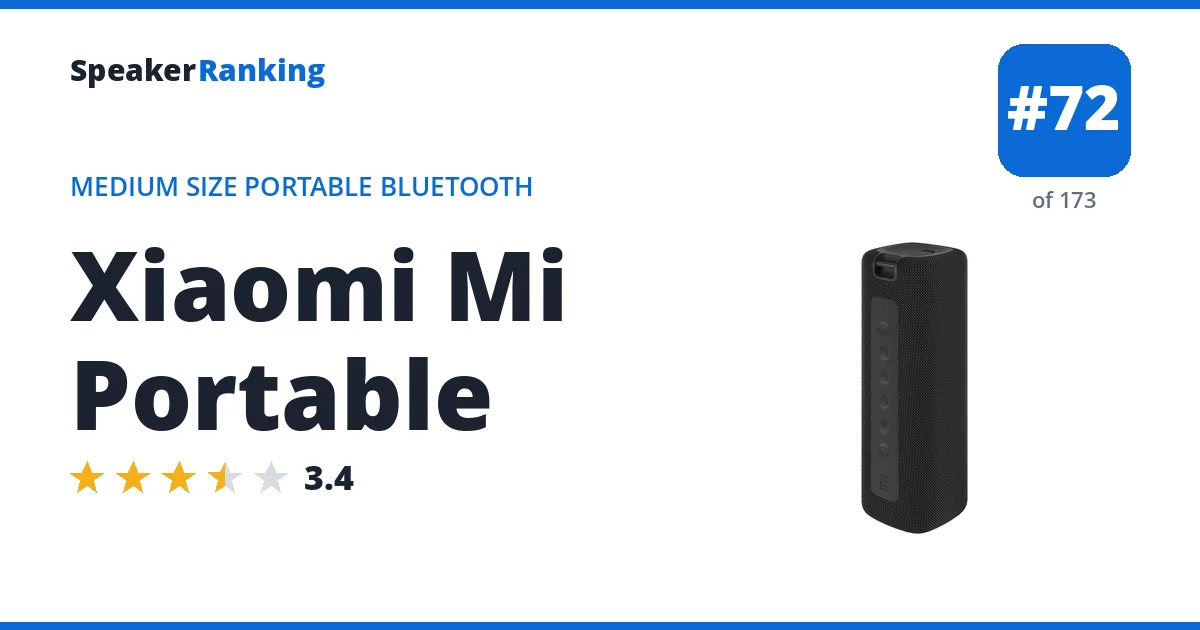 Xiaomi Mi Portable ranking card
