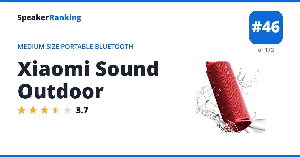 Xiaomi Sound Outdoor ranking card