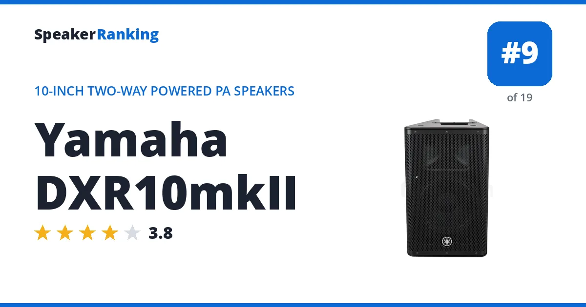 Yamaha DXR10mkII ranking card