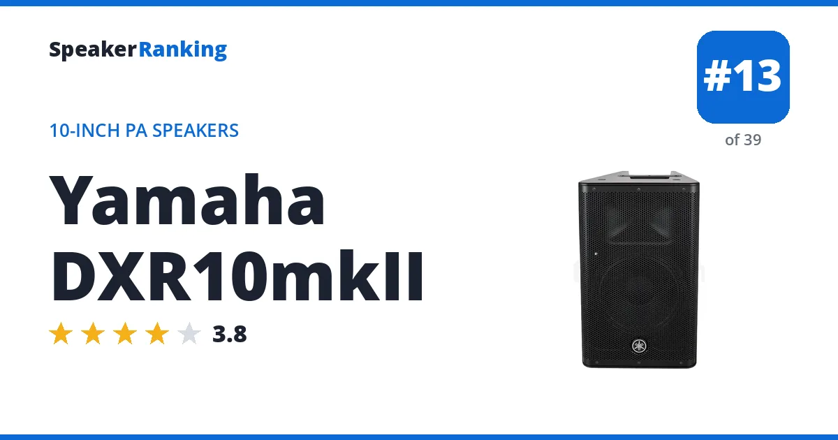 Yamaha DXR10mkII ranking card