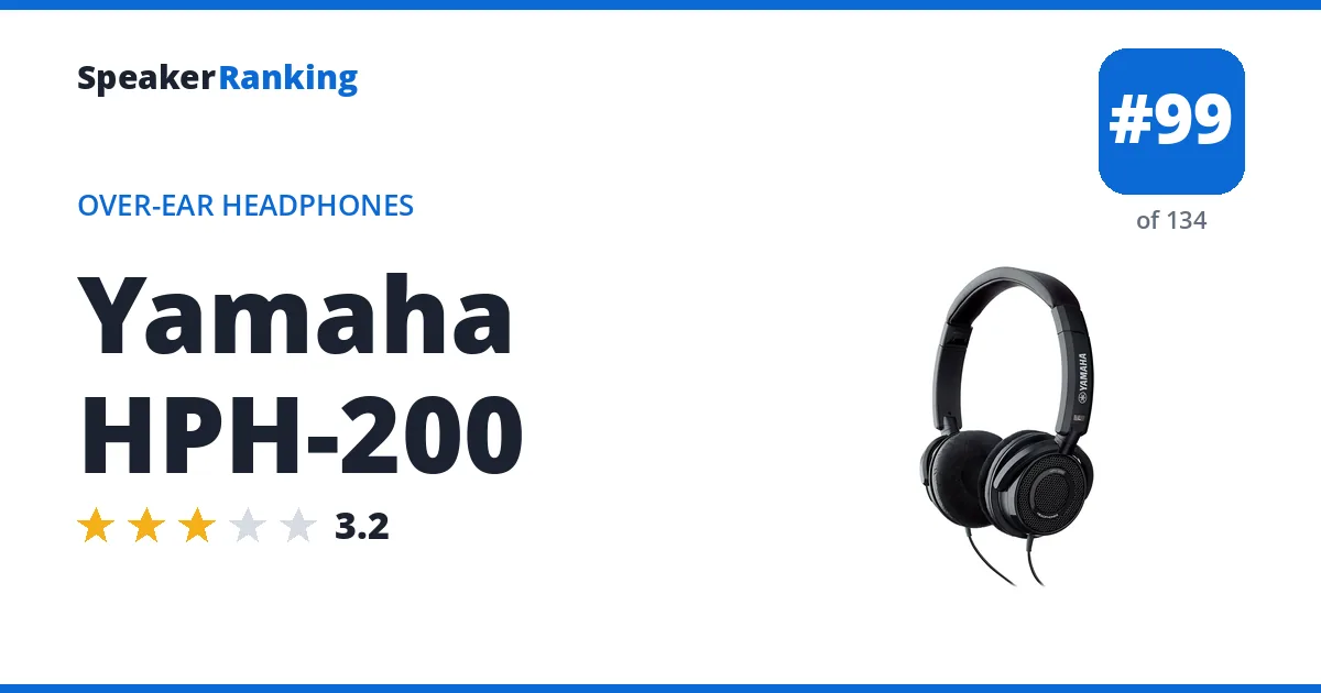 Yamaha HPH-200 ranking card