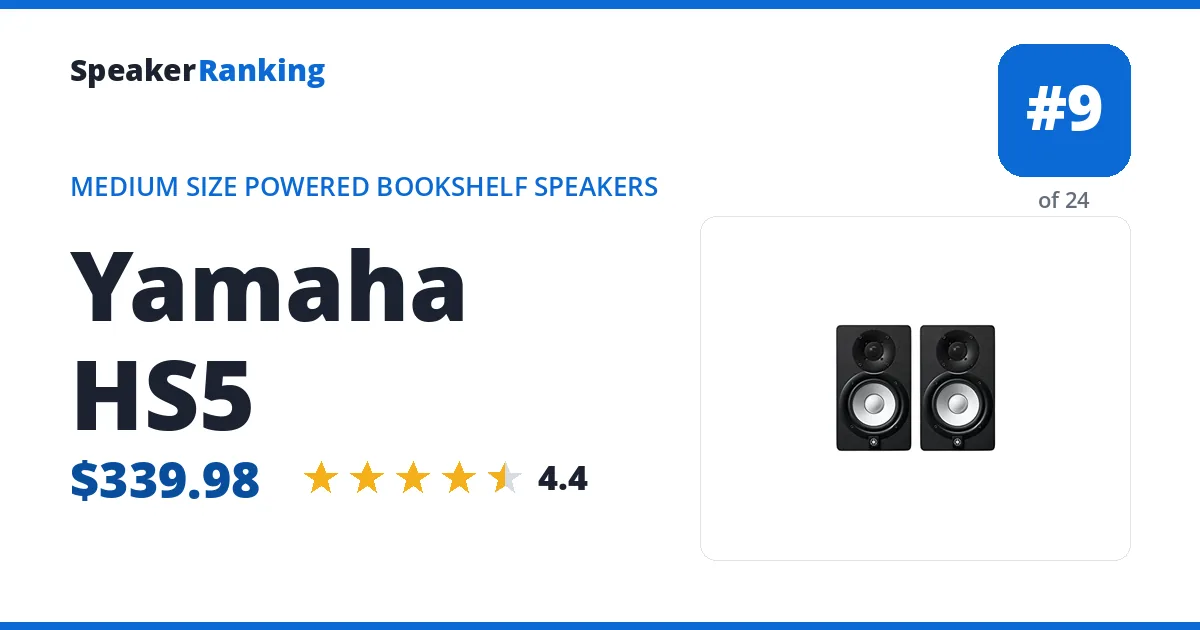 Yamaha HS5 ranking card