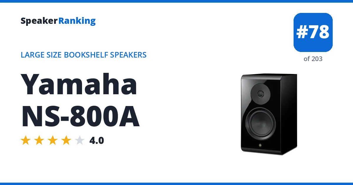 Yamaha NS-800A ranking card