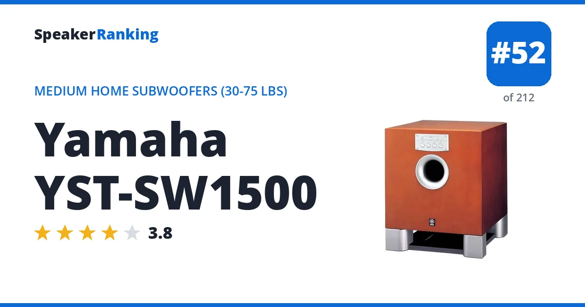 Yamaha YST-SW1500 ranking card