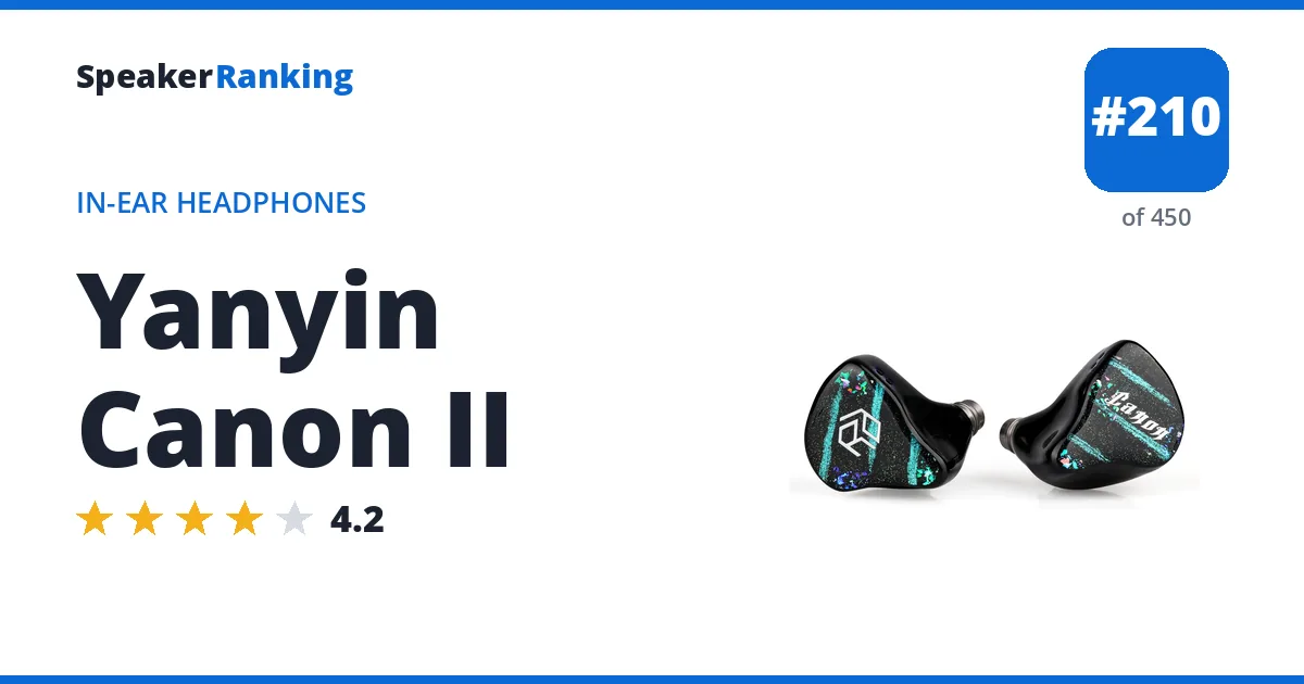 Yanyin Canon II ranking card