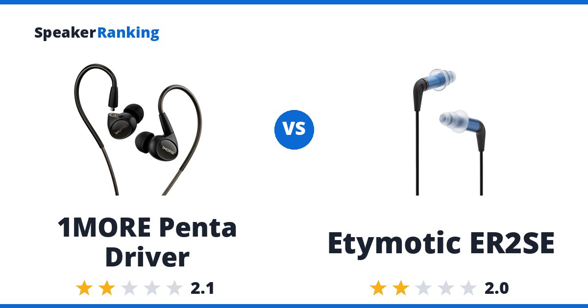 1MORE Penta Driver vs Etymotic ER2SE
