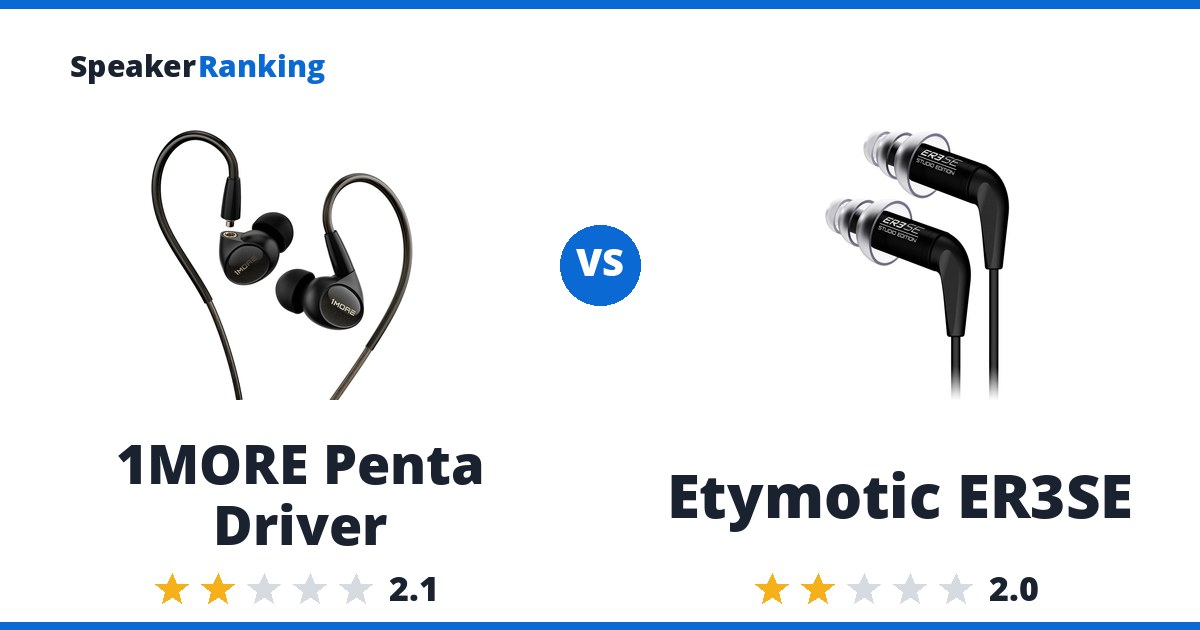1MORE Penta Driver vs Etymotic ER3SE