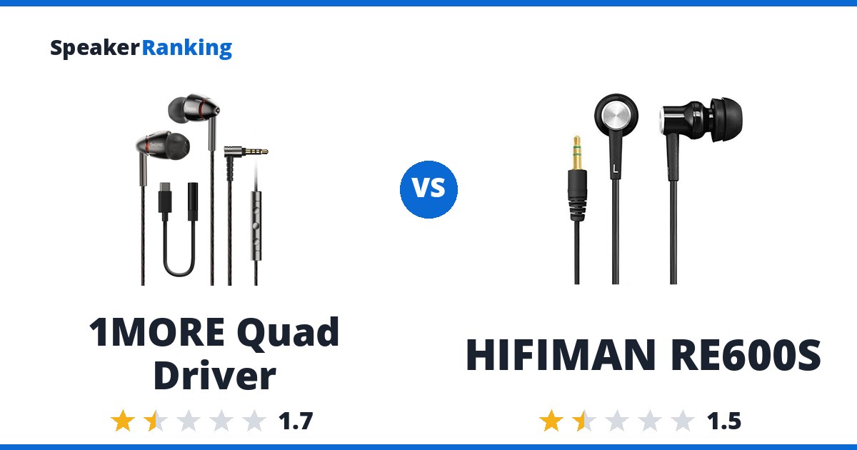 1MORE Quad Driver vs HIFIMAN RE600S