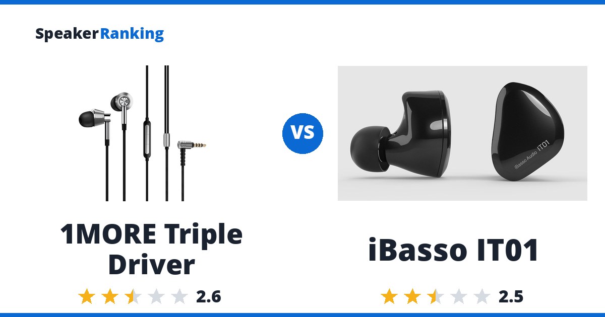 1MORE Triple Driver vs iBasso IT01