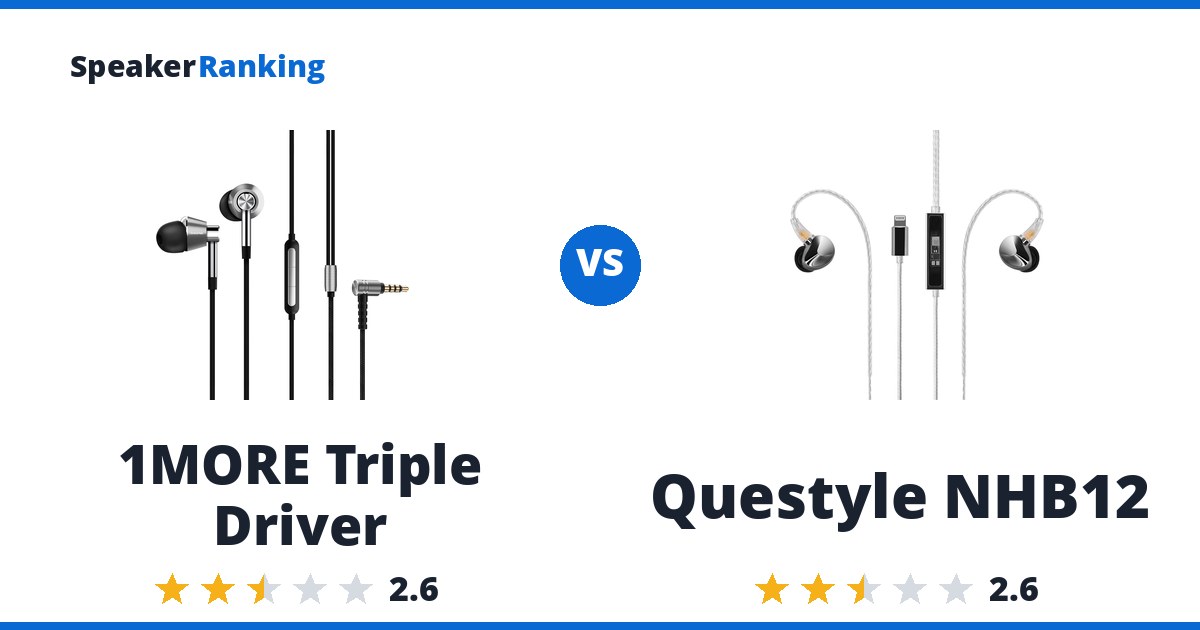 1MORE Triple Driver vs Questyle NHB12