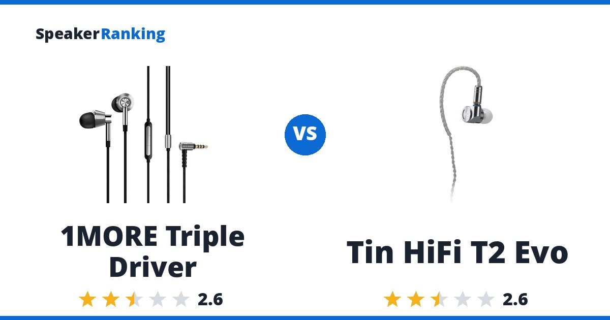 1MORE Triple Driver vs Tin HiFi T2 Evo