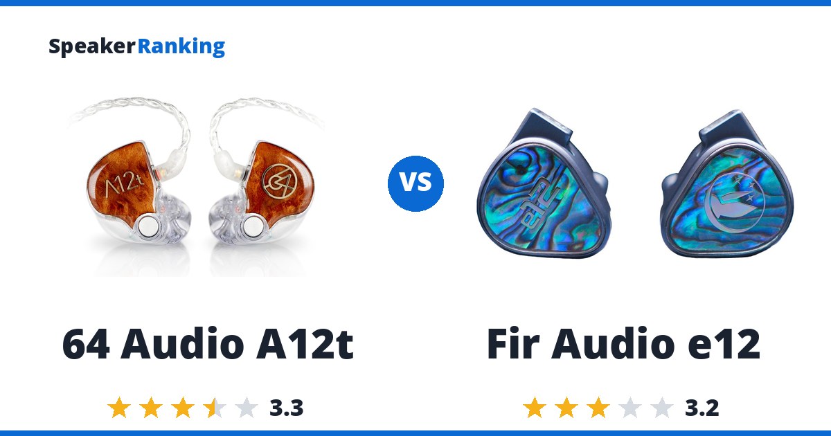 64 Audio A12t vs Fir Audio e12
