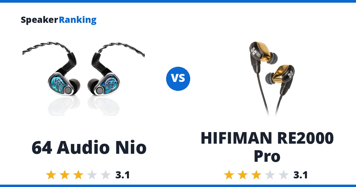 64 Audio Nio vs HIFIMAN RE2000 Pro