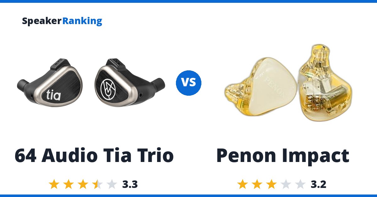64 Audio Tia Trio vs Penon Impact