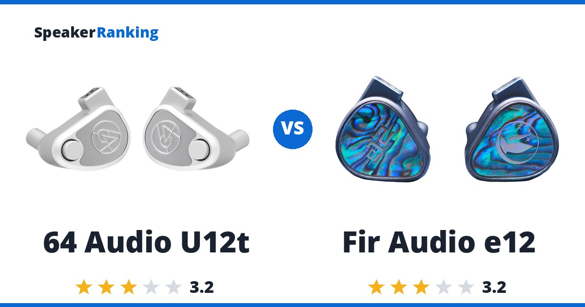 64 Audio U12t vs Fir Audio e12