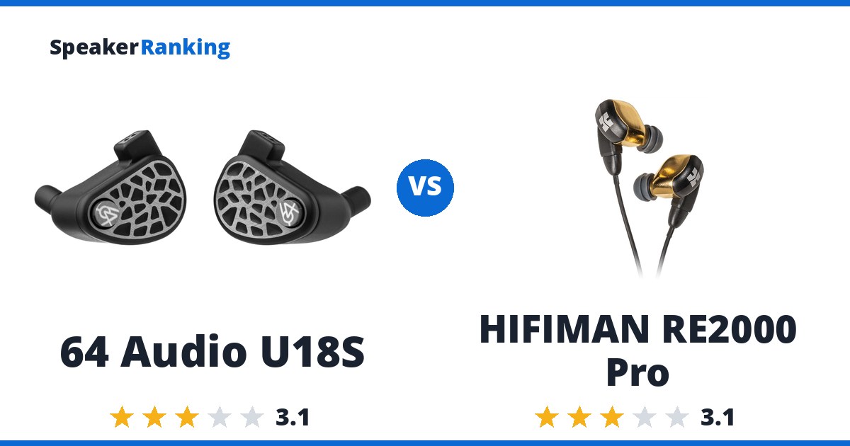 64 Audio U18S vs HIFIMAN RE2000 Pro