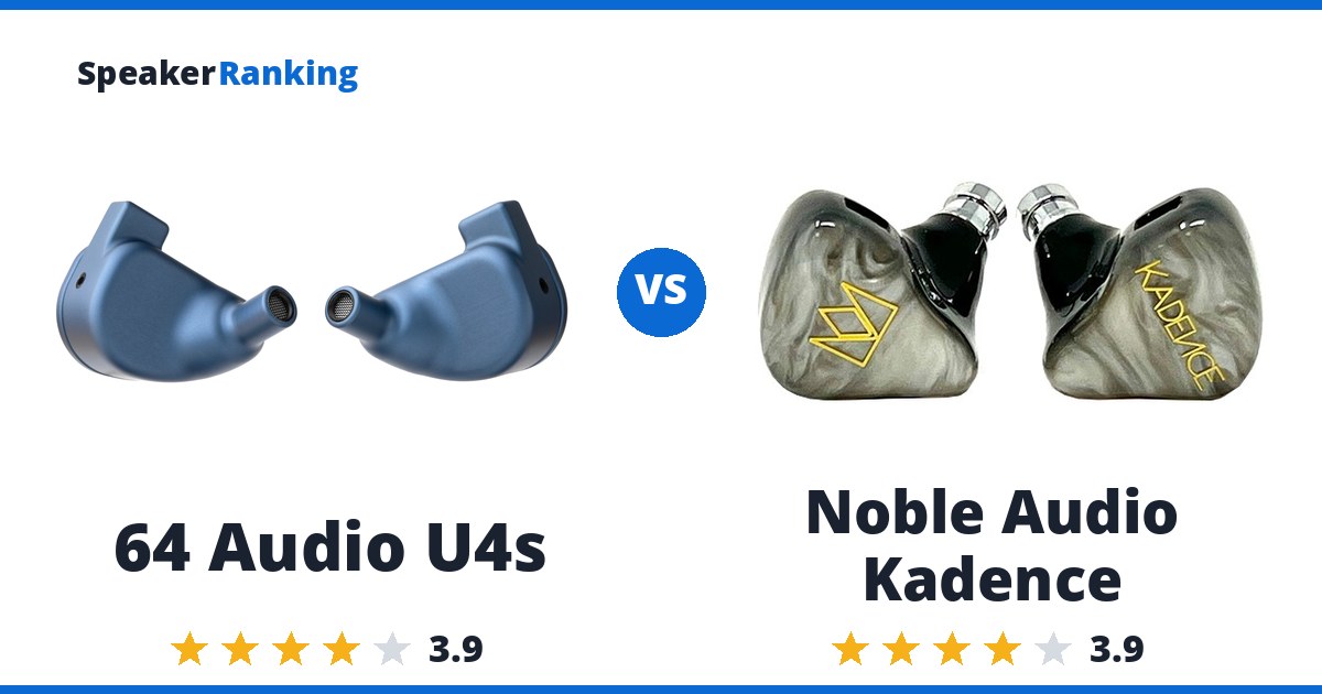64 Audio U4s vs Noble Audio Kadence