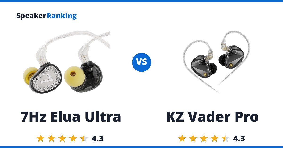7Hz Elua Ultra vs KZ Vader Pro