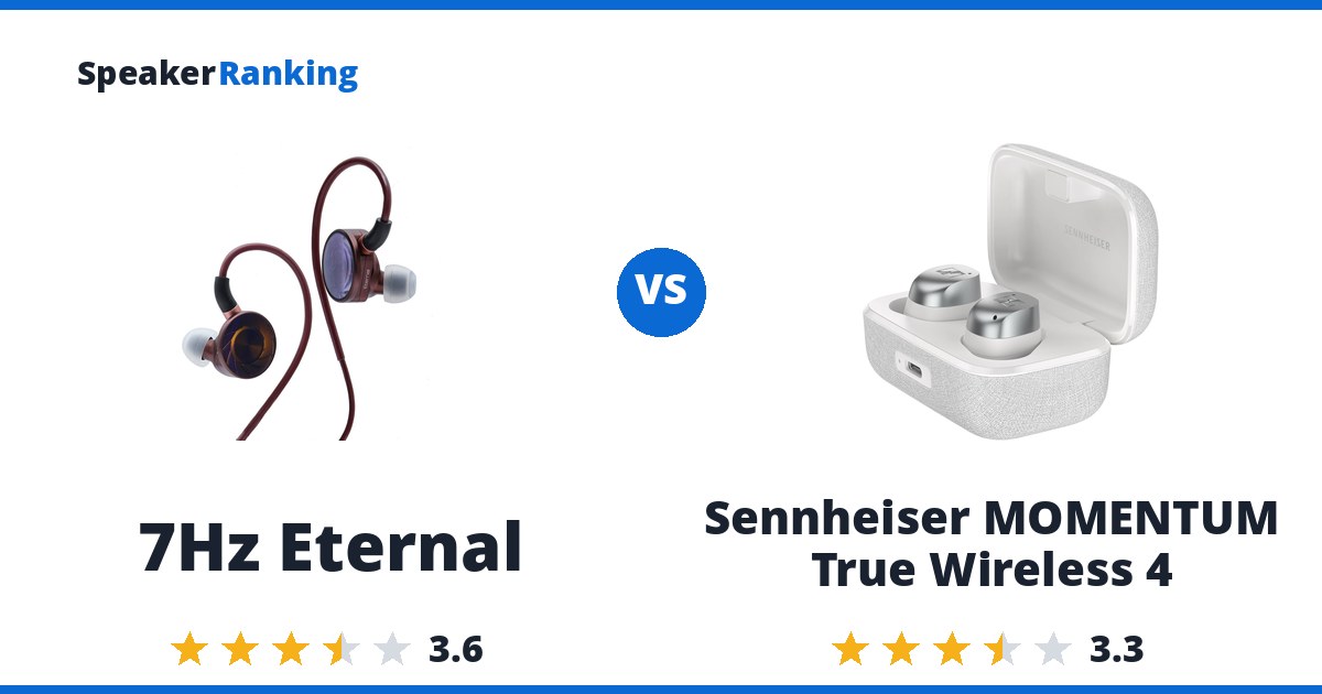7Hz Eternal vs Sennheiser MOMENTUM True Wireless 4