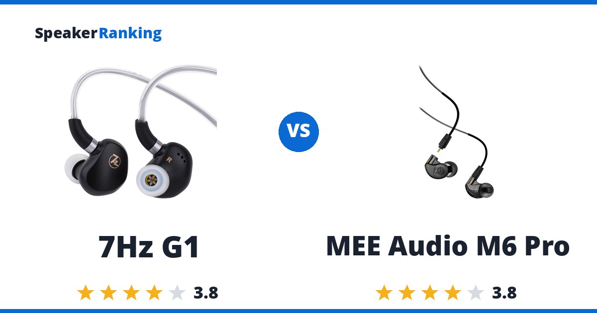 7Hz G1 vs MEE Audio M6 Pro