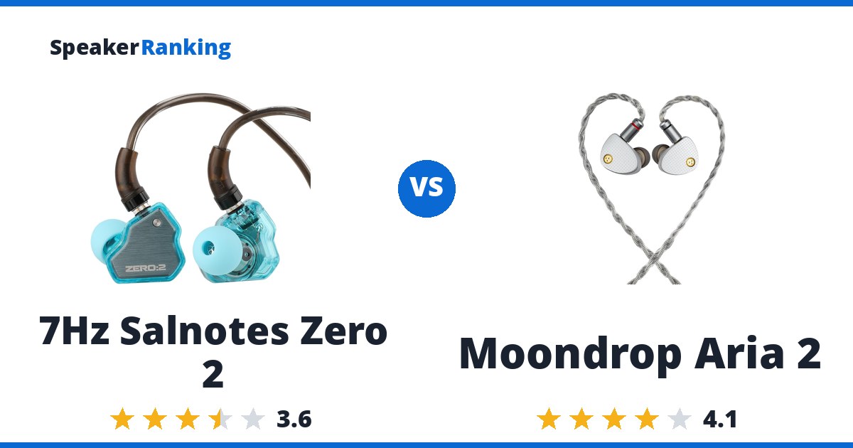 7Hz Salnotes Zero 2 vs Moondrop Aria 2