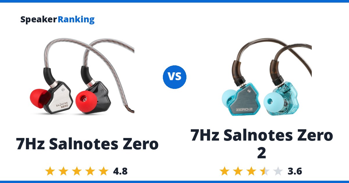 7Hz Salnotes Zero vs 7Hz Salnotes Zero 2