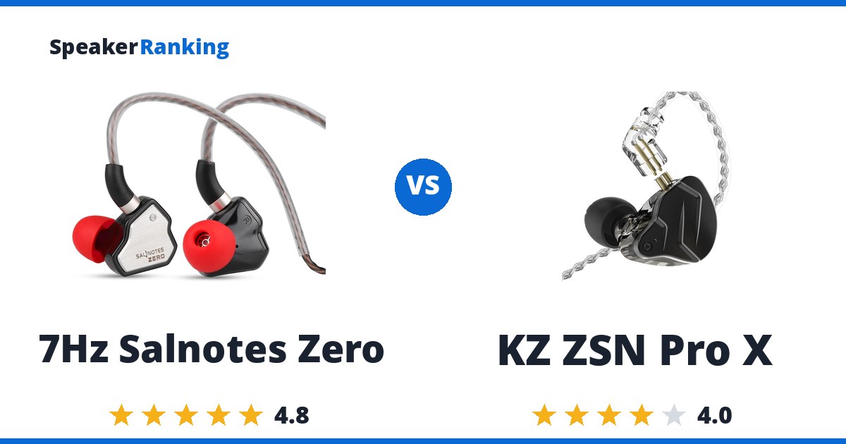 7Hz Salnotes Zero vs KZ ZSN Pro X