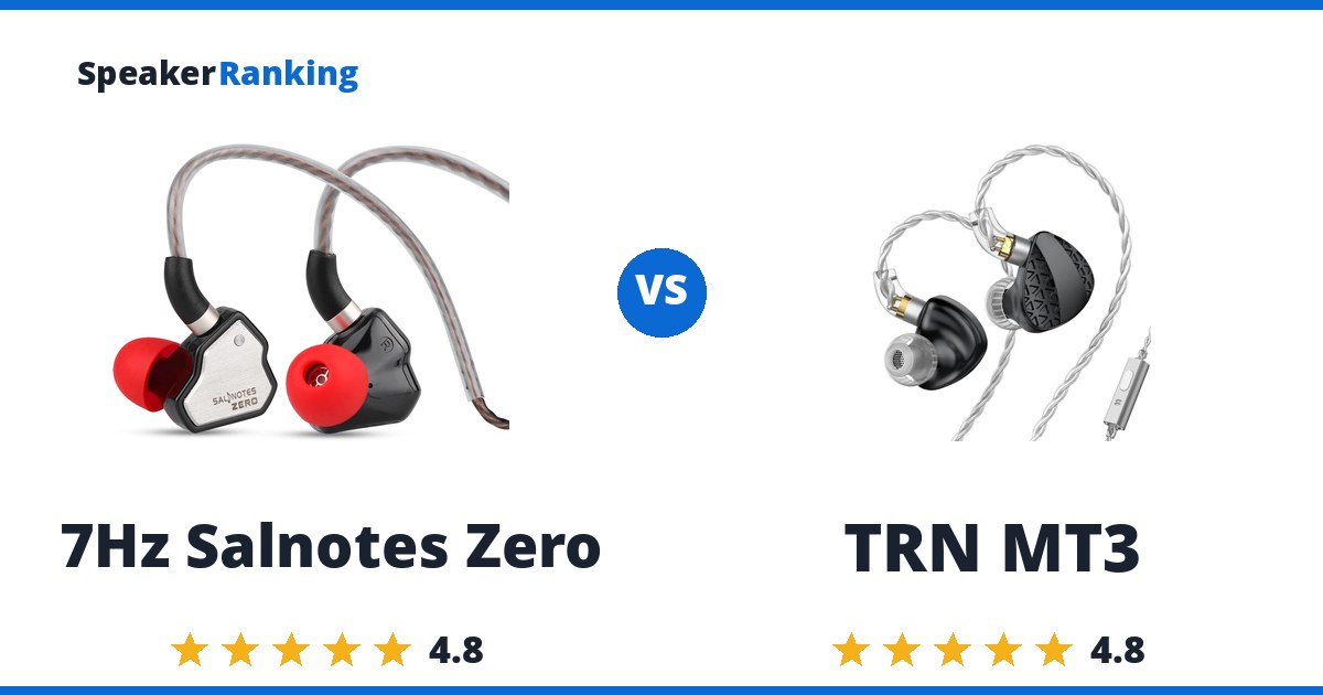 7Hz Salnotes Zero vs TRN MT3