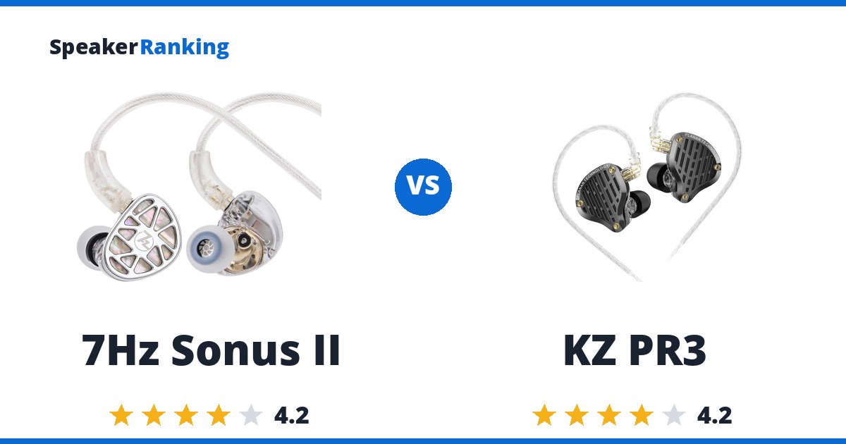 7Hz Sonus II vs KZ PR3