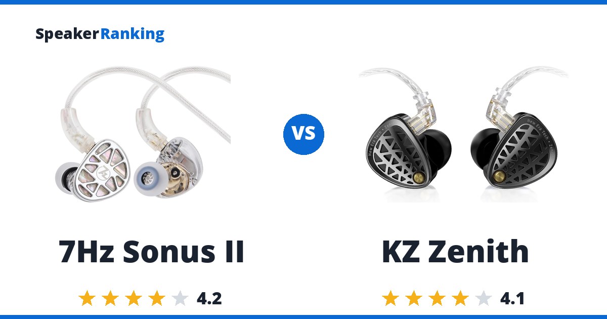 7Hz Sonus II vs KZ Zenith