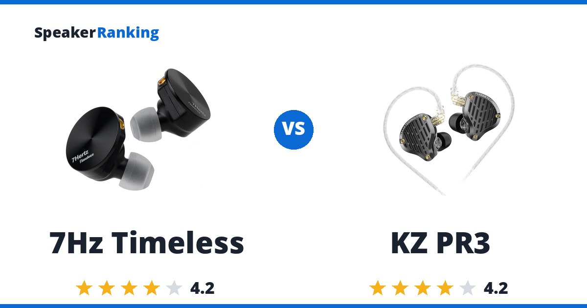 7Hz Timeless vs KZ PR3