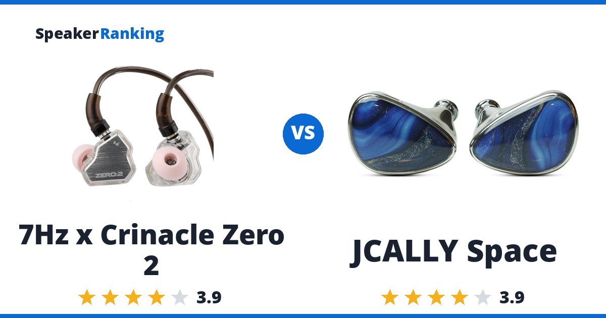 7Hz x Crinacle Zero 2 vs JCALLY Space