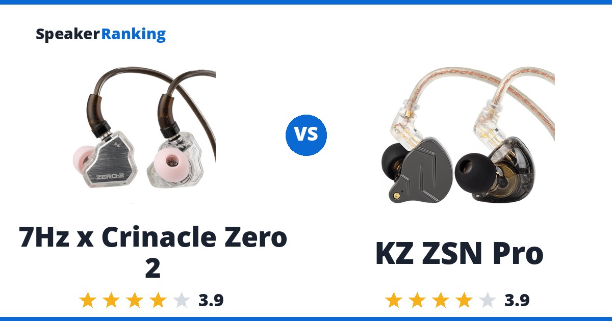 7Hz x Crinacle Zero 2 vs KZ ZSN Pro