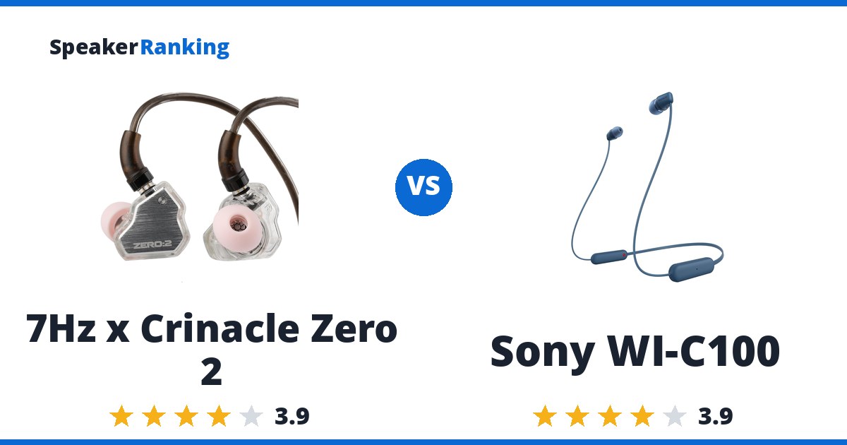 7Hz x Crinacle Zero 2 vs Sony WI-C100