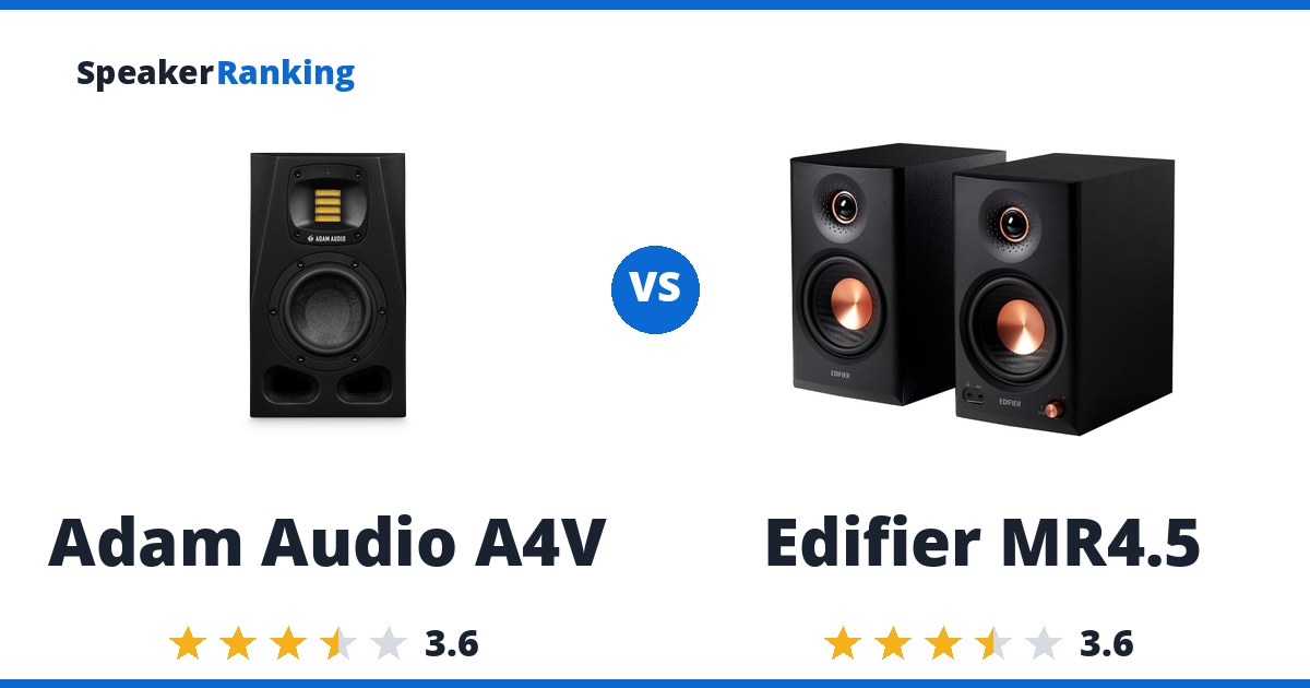 Adam Audio A4V vs Edifier MR4.5