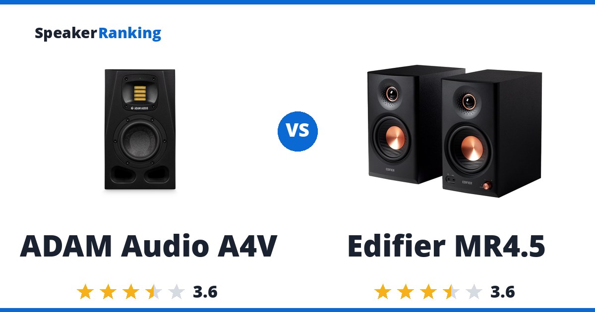 Adam Audio A4V vs Edifier MR4.5