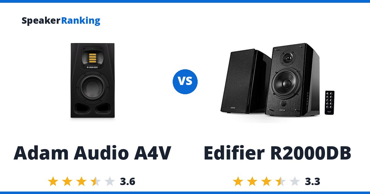 Adam Audio A4V vs Edifier R2000DB